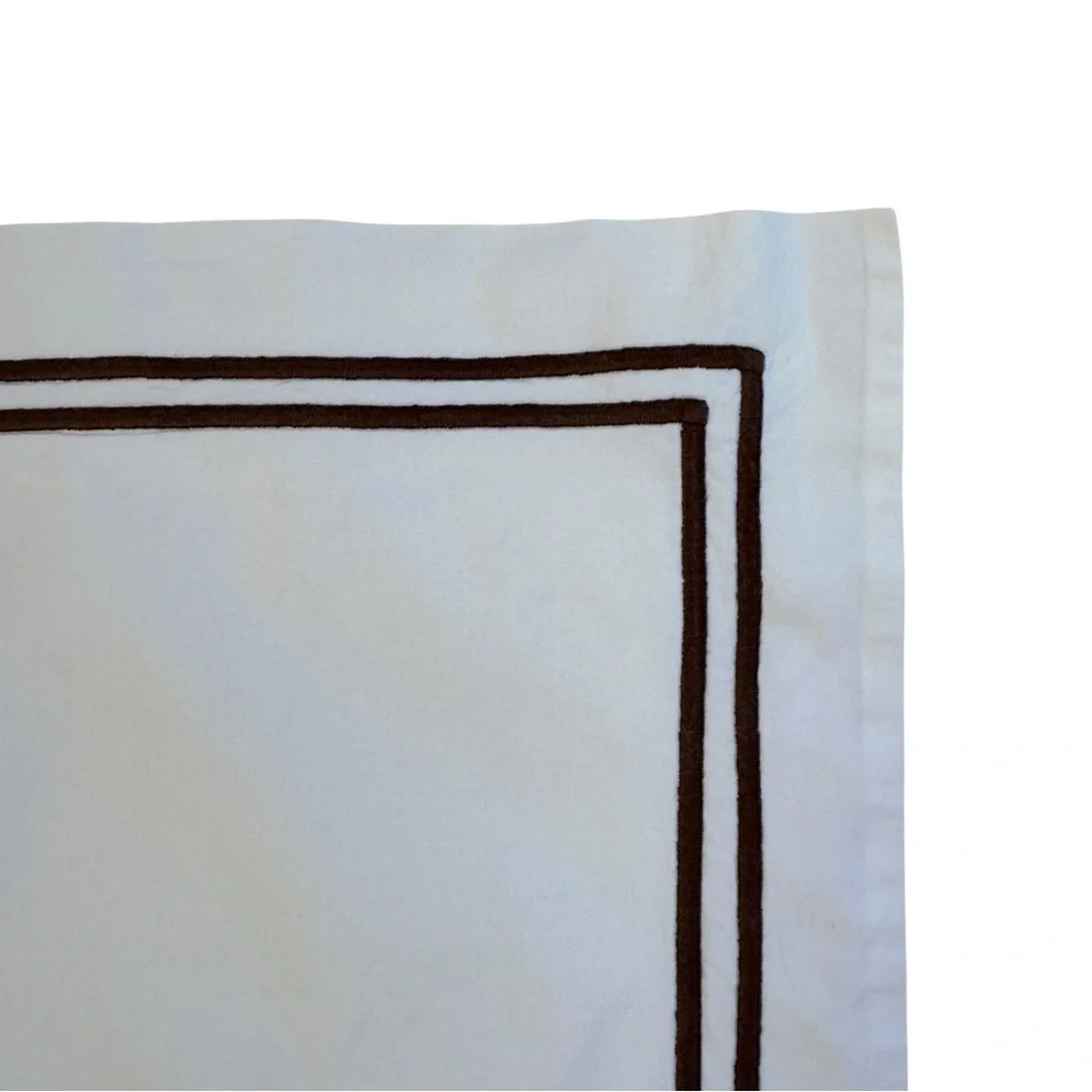 Restoration Hardware Euro sham with Brown Stitch